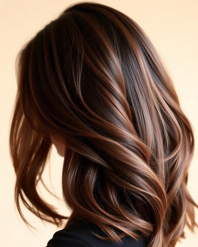 Polished, dimensional waved hair